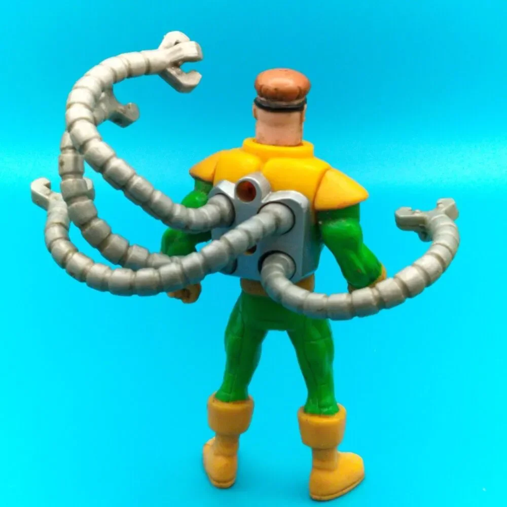 VTG Marvel Spider-Man TAS Doc Ock Figure Green Yellow Bendable Arms